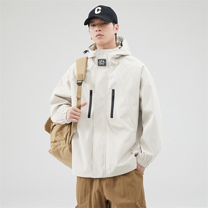 JK812 -P65新款现货户外连帽夹克男 冲锋衣外套图片