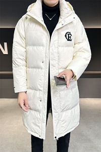 2024新款中长款羽绒服男士冬季加厚外套刺绣 B240-Y1582-P245图片