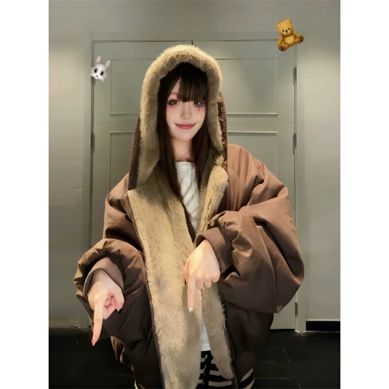 706-1-MY6041-P95特P现货冬季两面穿仿兔毛棉衣保暖棉服外套,男装棉衣,星座706-1