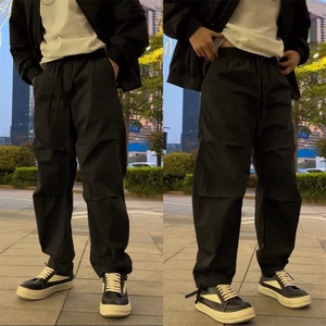 2025春夏降落伞兵直筒工装休闲裤男士潮牌简约宽松百搭运动阔腿裤图片