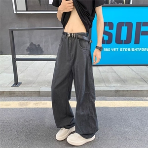 美式潮牌休闲裤男士秋季工装宽松伞兵裤战术户外长裤子K6655-P49图片