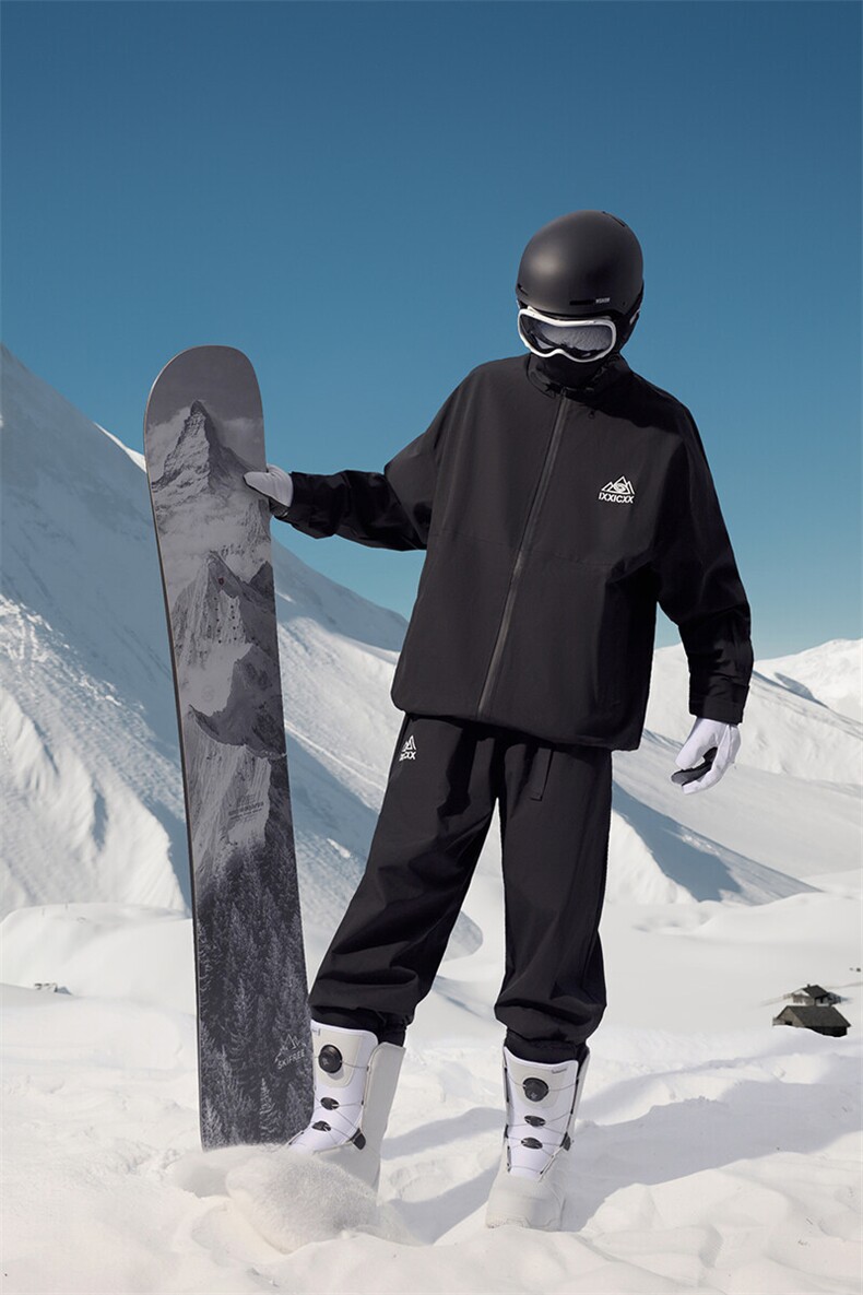 冬季户外运动防水双板男女情侣加绒连帽滑雪服衣裤套装TZ032-P210,男装休闲套装,电商A001-1