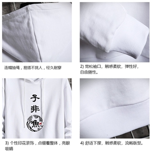 WY2070-P40 纯棉连帽卫衣男大码运动帽衫宽松薄外套 网格挂拍图片