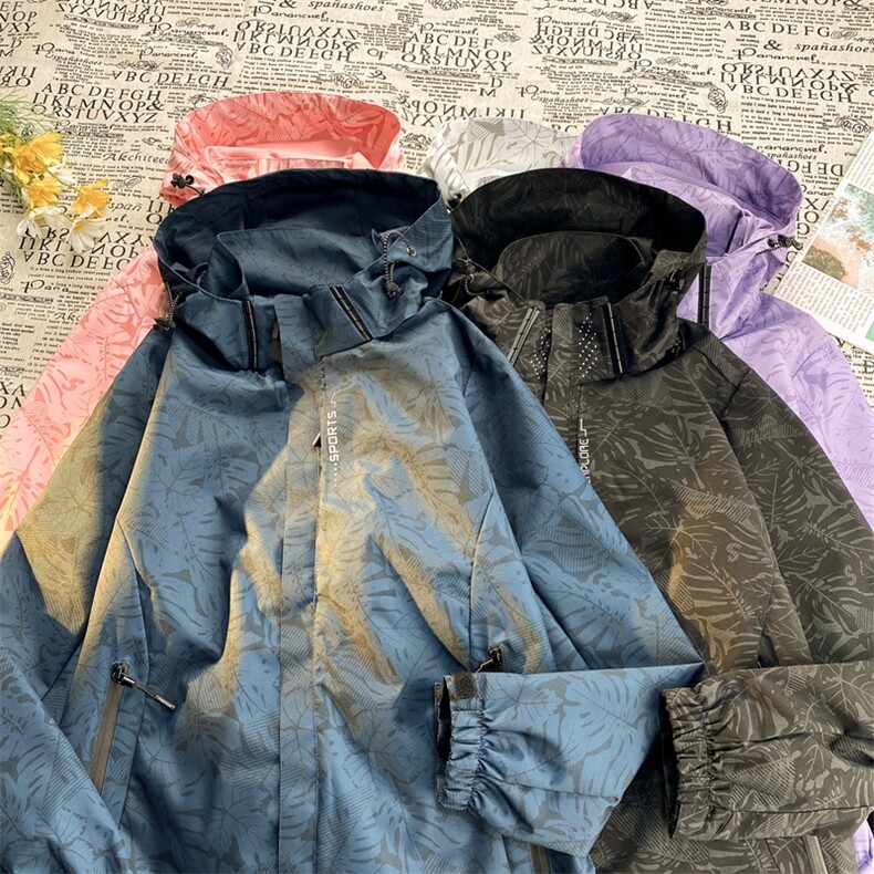 时尚户外冲锋衣女新款三合一摇粒绒防风防水外套男秋冬登山服夹克,男装风衣,电商B212（原钱塘6029）