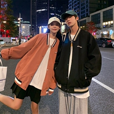 新款上市潮牌情侣春季上衣宽松休闲夹克外套CYJK2126-P45，男装夹克，电商A128