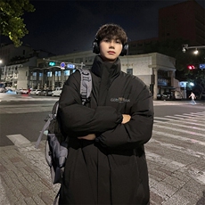 外景冬季加厚面包服男宽松保暖棉衣趣味印花立领外套MF00434/P90，男装棉衣，电商B316