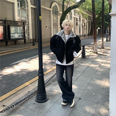 现货美式cleanfit十字架座山雕男女高级感夹棉衣开衫MY7862/P105，男装棉衣，星座205-3