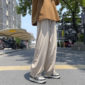 vibe裤子休闲裤男垂坠感西裤韩版潮流宽松阔腿拖地裤K0738-P35图片