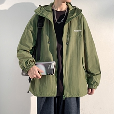 冬季加绒加厚连帽棉衣保暖百搭棉服外套宽松潮流冲锋衣男JK280P95，男装棉衣，电商A086