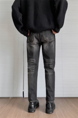 高品质修身小脚裤弹力裂纹休闲牛仔裤610A-1-K16036-P58，男装牛仔裤，星座610A-1