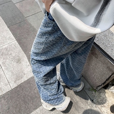 夏季新款星空纹牛仔裤宽松休闲水洗潮流直筒裤，男装牛仔裤，星座410-6（原星座1304-1）