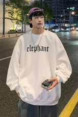 港风圆领卫衣男落肩打底衫潮流百搭上衣外套XZ214-8Y019P32，男装卫衣，星座1204-3