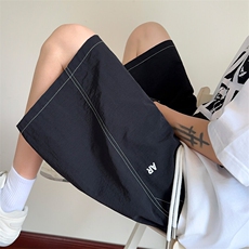夏季新款短裤男宽松刺绣休闲裤缉明线五分裤子DK621-P30控48，男装牛仔裤，星座209-2