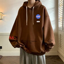 纯棉连帽卫衣男大码运动帽衫宽松薄WY2243-P35加绒款-P40，男装卫衣，电商A040