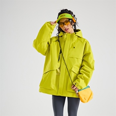 现货5W件冬季三防美式boxy解构连帽雪山冲锋衣棉衣男女棉服厚外套，男装夹克，电商A486-1