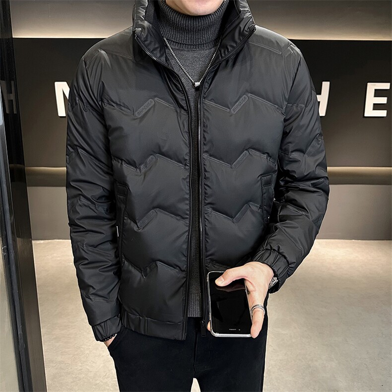 AK87882钱塘2020-3时尚休闲百搭简约冬季厚款中年男士羽绒服P150，男装羽绒服，钱塘207-3