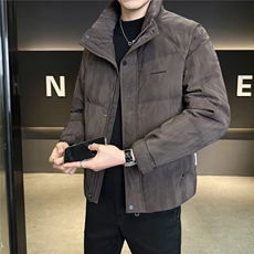 7729-L-4XL-P215标50男士休闲百搭纯色晕染立领修身羽绒服外套，男装羽绒服，电商B255