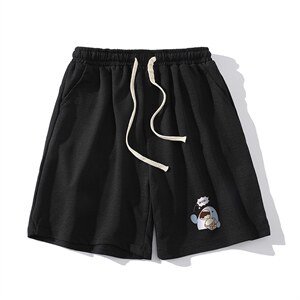 MK37239-P15 冰丝短裤男士大码宽松休闲五分裤男运动中裤图片