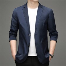 休闲西装男春秋薄款2023秋季新爸爸单西上衣中年男士西服外套，男装西服，电商B212（原钱塘6029）