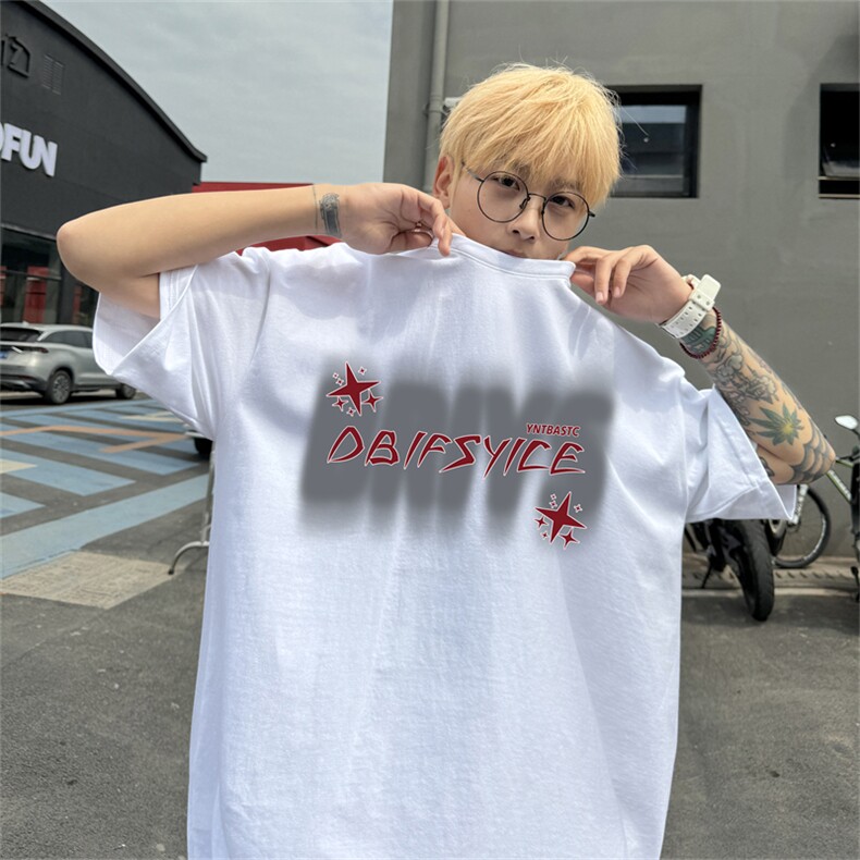 220G夏季新款纯棉圆领短袖T恤DT446-特P19控38图片