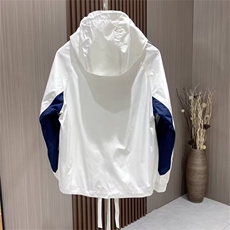 春秋拼色条纹冲锋衣男士百搭连帽上衣外套时尚帅气宽松休闲夹克男，男装夹克，电商B212（原钱塘6029）