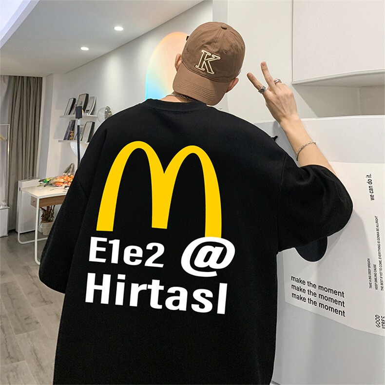 量大优供视频220克美式短袖t恤T2306得物直播有280克品质,男装T恤,电商A486