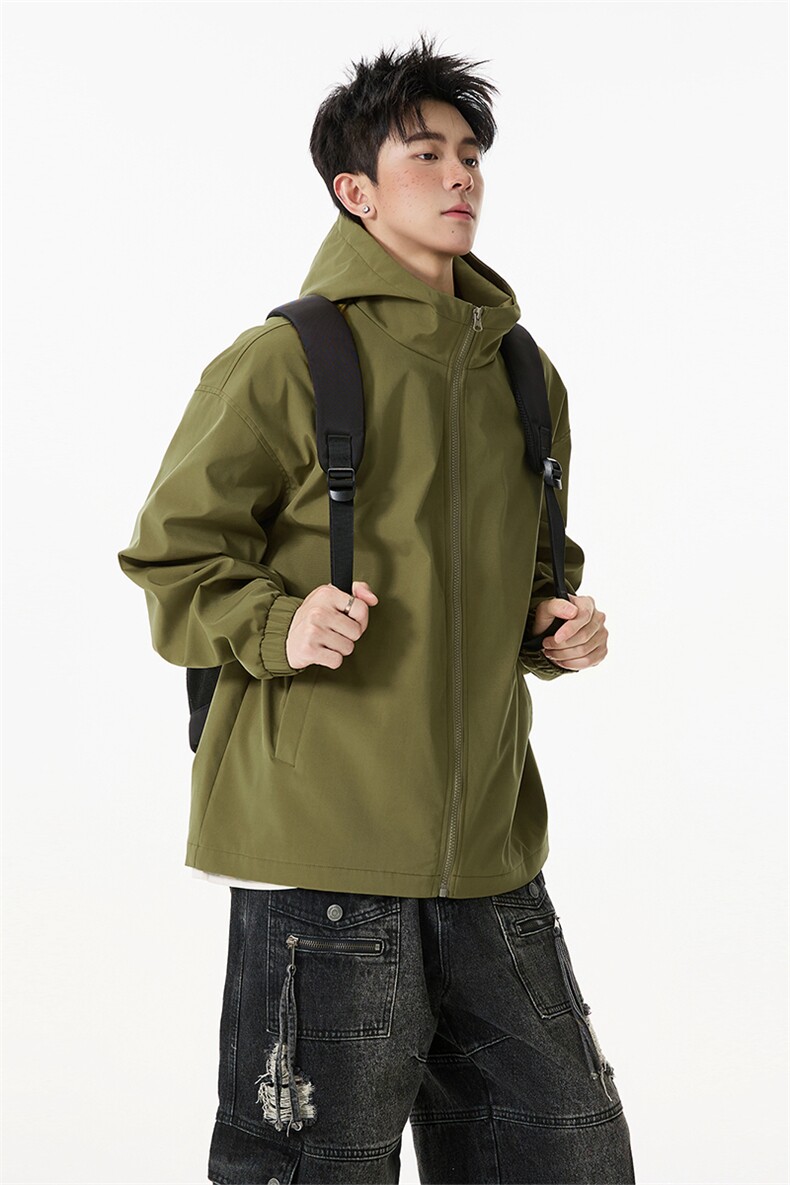 2026春季夹克冲锋衣连帽防水宽松登山服男女Q2069-TP35不,男装夹克,电商A102