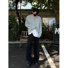 现货！320克双层拼接韩版短袖透气针织面料1005-FWCX01-P58，男装T恤，星座1005