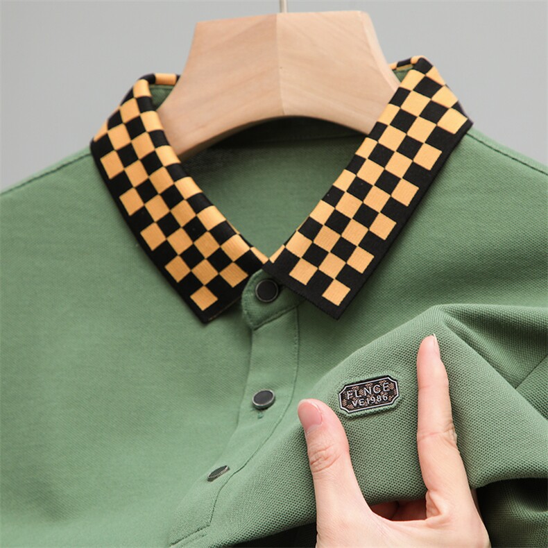 polo衫中年商务休闲男装夏季新款男士短袖T恤半袖翻领宽松上衣服，男装Polo衫，电商B212（原钱塘6029）