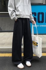 秋季重磅380g华棉美式弯刀裤男宽松大口袋休闲裤K24031-特P38控75，男装休闲裤，电商A001-1