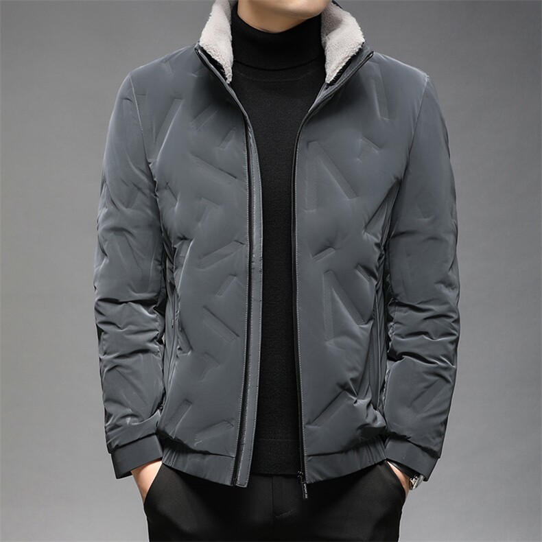 羽绒服冬季男休闲立领中年男2023冬装外套爸爸装GSNA21582-P225,男装羽绒服,电商B212（原钱塘6029）