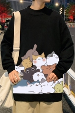 M18162-P45加绒款-P65半高领毛衣男士大码针织衫男毛线衣男，男装针织衫/毛衣，电商A040