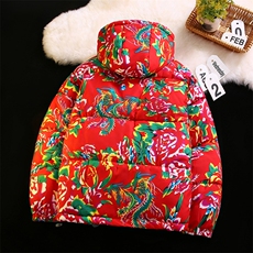 特价东北大花连帽棉服加厚保暖防寒有现货风313B-MY206-P50，男装棉衣，星座313B