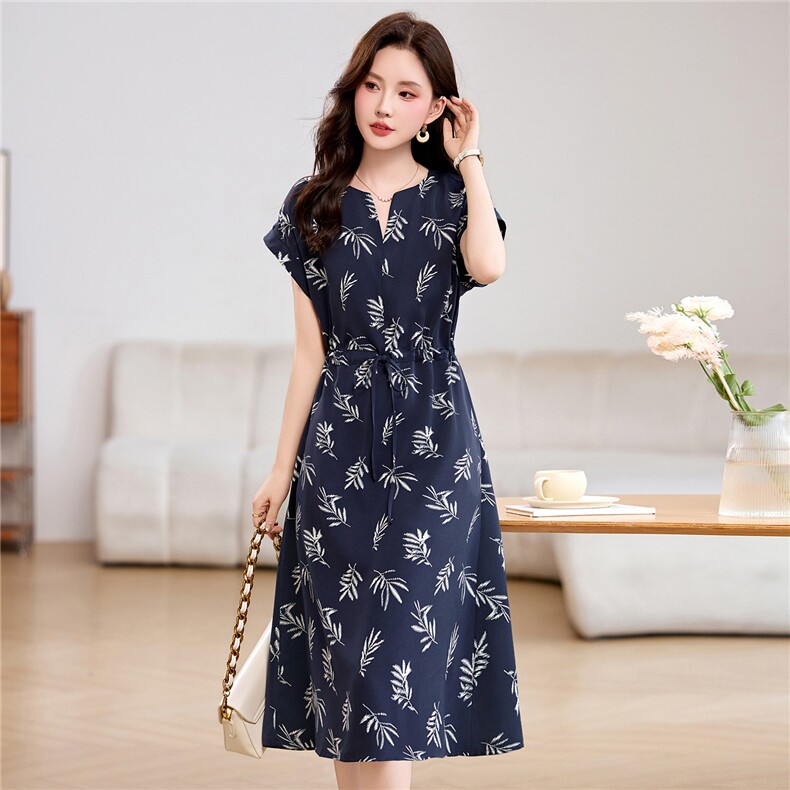 高冷御姐风连衣裙夏季女装通勤穿搭中年减龄裙子,女装连衣裙,姿衣坊