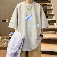 华夫格t恤男短袖男大码五分袖酒店风HT73270-P22，男装T恤，电商A040
