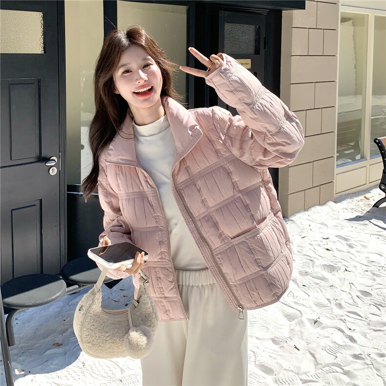 新品新工艺定制面料洋气轻薄羽绒服2C273-1035-P300-K468,女装羽绒服,2C273