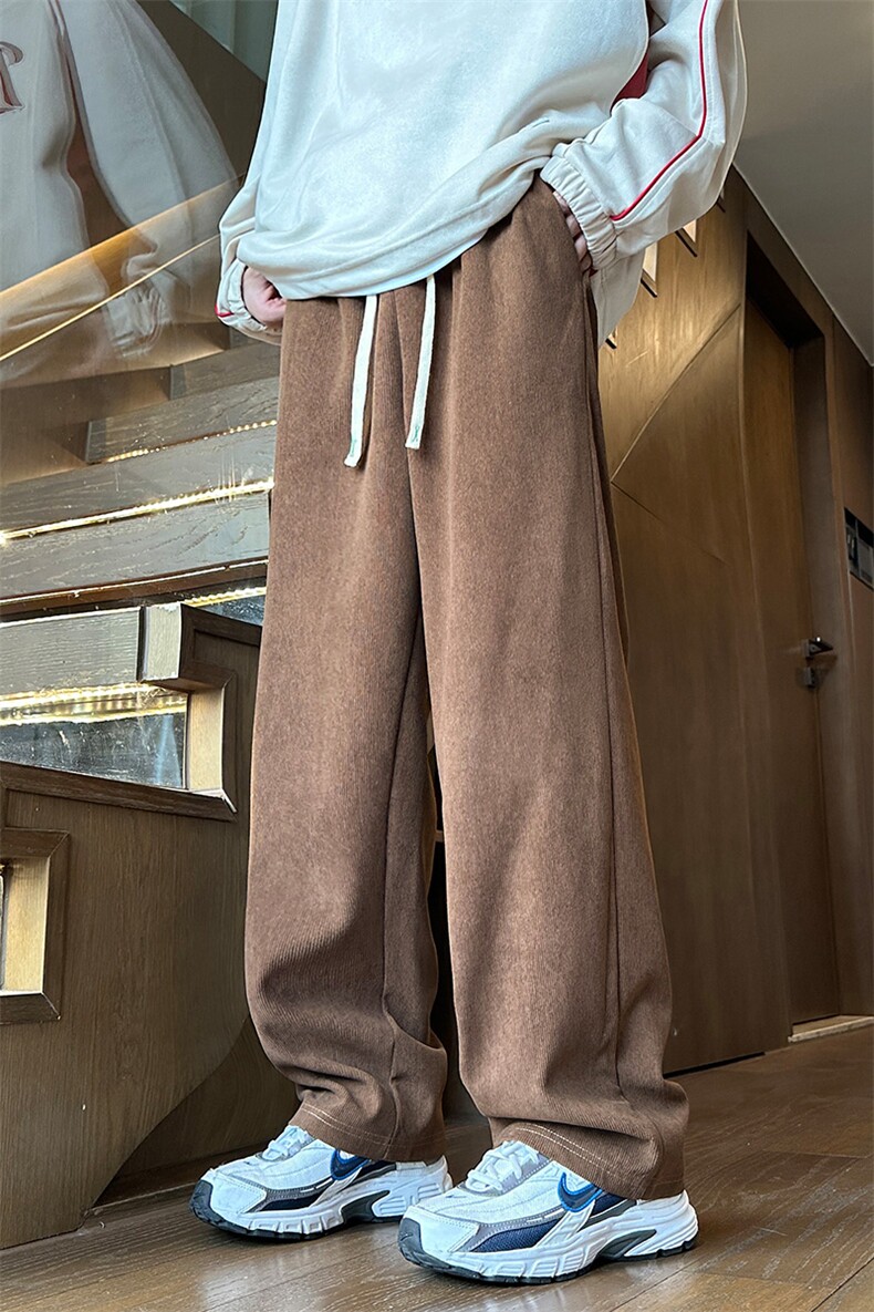 秋冬季灯芯绒裤子男潮流垂感裤子K8901-P35,男装休闲裤,星座210-1
