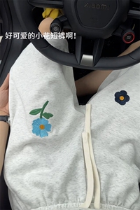 B221 美式ins高街刺绣小花休闲短裤五分裤 LK25544-特P25控58.8图片