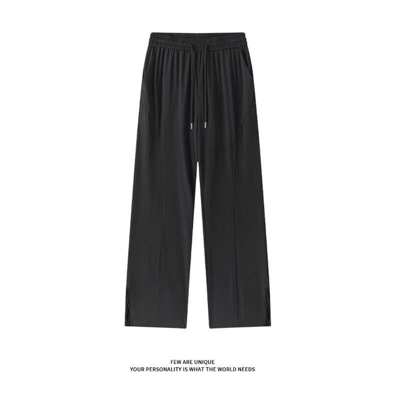 侧拉链微喇休闲裤美式斜切防水软壳直筒裤男女C62173-TP2548,男装休闲裤,电商A102