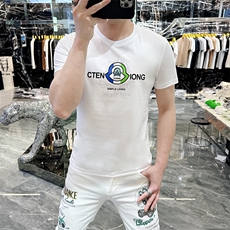 新款品质高端精品欧货夏季男T恤短袖潮流抖音A227B-A-756-P48，男装T恤，电商A227B（原钱塘4066-1）