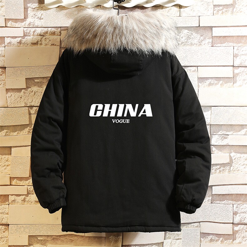 MM48001-P130冬季大毛领衣男士大码加厚袄男服砖墙挂拍,男装棉衣,电商A040A
