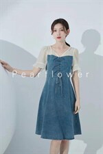 夏装新款冰丝上衣＋蝴蝶花纱裙套装，女装职业装，蕃米莉