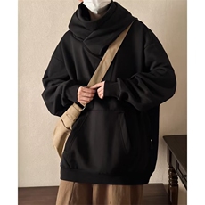 ~高街机能风外套高领连帽卫衣男女潮牌百搭休闲上衣服~WY1033，女装短外套，星座601-2