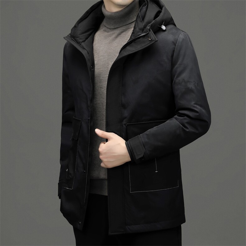 BNA2191钱塘2020-2冬季厚款新款连帽百搭中年男士百搭羽绒服P255,男装羽绒服,钱塘207-2