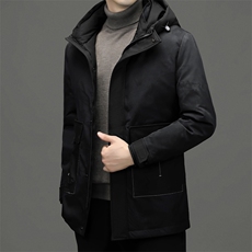 BNA2191钱塘2020-2冬季厚款新款连帽百搭中年男士百搭羽绒服P255，男装羽绒服，钱塘207-2