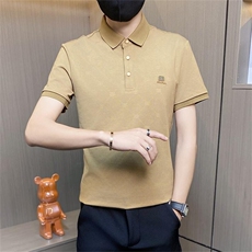 PL054-P45短袖t恤男夏季新款翻领POLO衫个性潮牌韩版休闲上衣，男装Polo衫，电商D310B