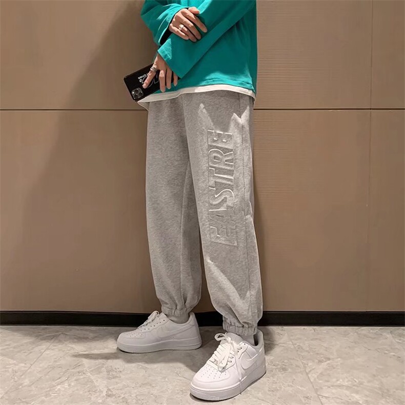 男春季休闲束脚九分裤K2P28图片