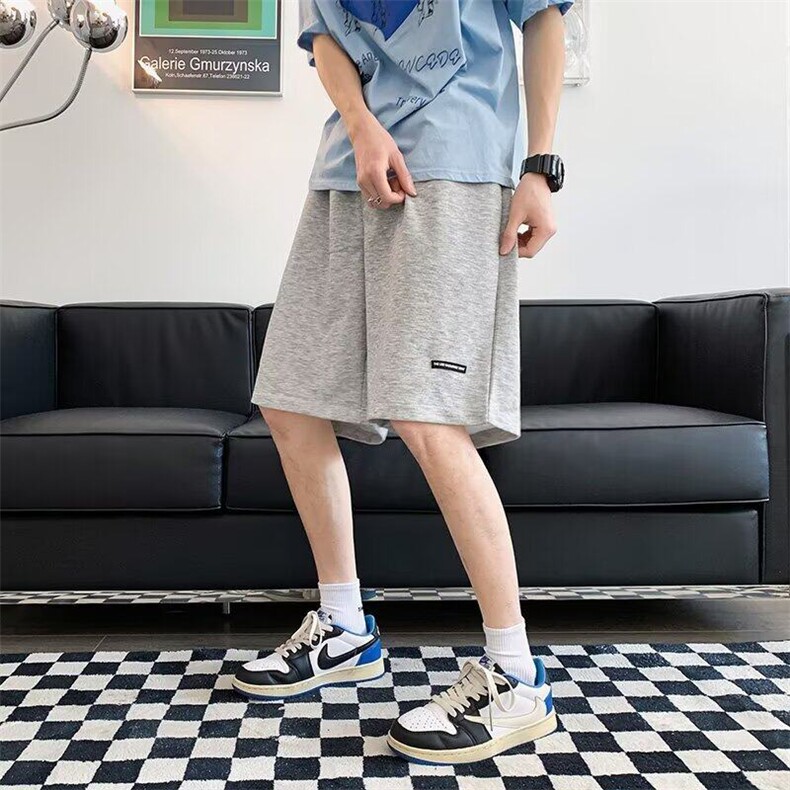 休闲短裤男女韩版潮流字母帅气百搭2025夏季ins五分裤K6193-P26,男装休闲裤,星座412-3