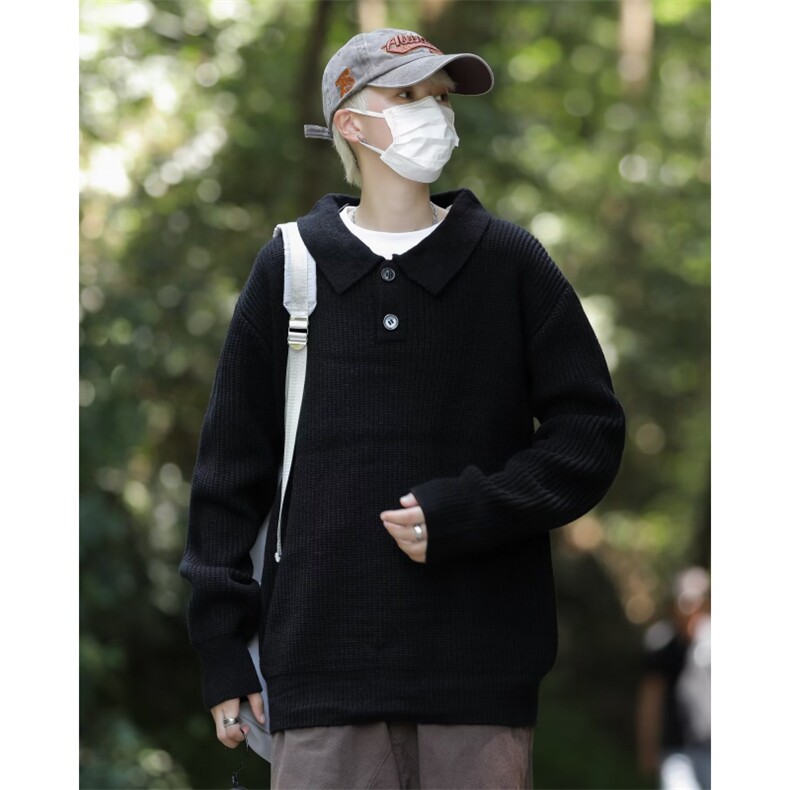 美式街头设计感毛衣男慵懒风休闲针织衫PM01P45,男装针织衫/毛衣,星座1116-2