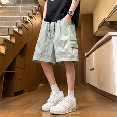 现货夏季工装短裤男ins潮牌休闲百搭潮流痞帅五分裤D02521-P38，男装牛仔裤，星座308B-2